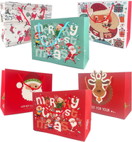 Keelyy Weihnachten GeschenktüTen, 6 StüCk WeihnachtstüTen PapiertüTen Mit Henkel
