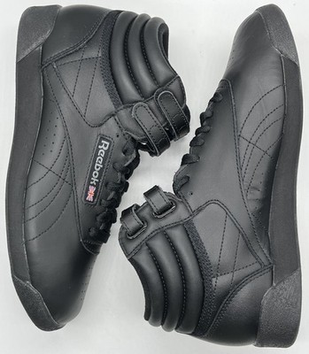 Reebok Classic Womens Freestyle Hi Black 71 Size 7.5 NWOB Aerobic Retro