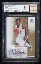 2011-12 SP Authentic Gold Auto 10/25 MarShon Brooks #29 BGS 9 MINT Auto dd2