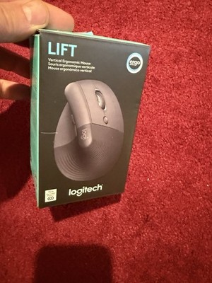 Logitech Lift Left Vertical Ergonomic Wirless Mouse Graphite 910-006467