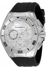Technomarine Men's TM-120021 Cruise Quartz Silver, White Dial Watch