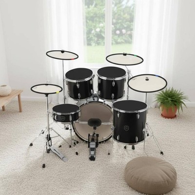 Drum Mute Pad Set Quiet Practice Drum Silence Pad Kit Easy to Use for Home