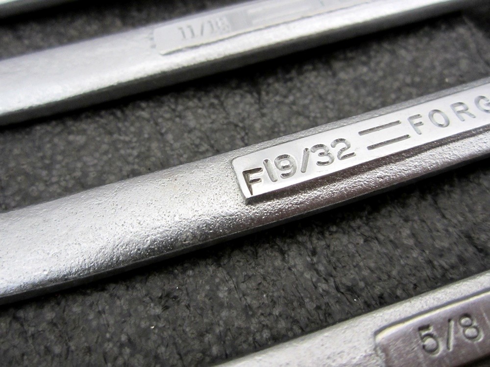 Vintage Craftsman 8pc SAE Box End Offset Wrench Set 3/8" to 1-1/4" USA