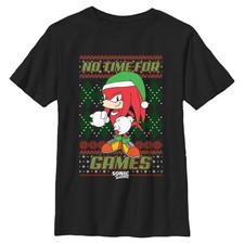 Boy's Sonic the Hedgehog No Times For Games T-Shirt