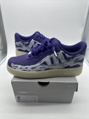 Nike Air Force 1 Low Purple Skeleton Size 10