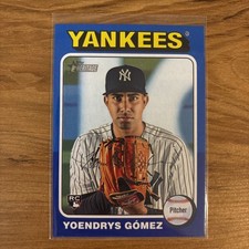 2024 Topps Heritage High Number - Blue Border Yoendrys Gomez RC Yankees