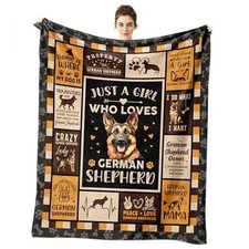 German Shepherd Gifts, German Shepherd Blanket 60x50 inch Brown-german Shepherd
