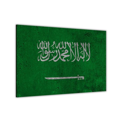 Saudi Arabien Flagge Leinwand Wandbild Bild Druck