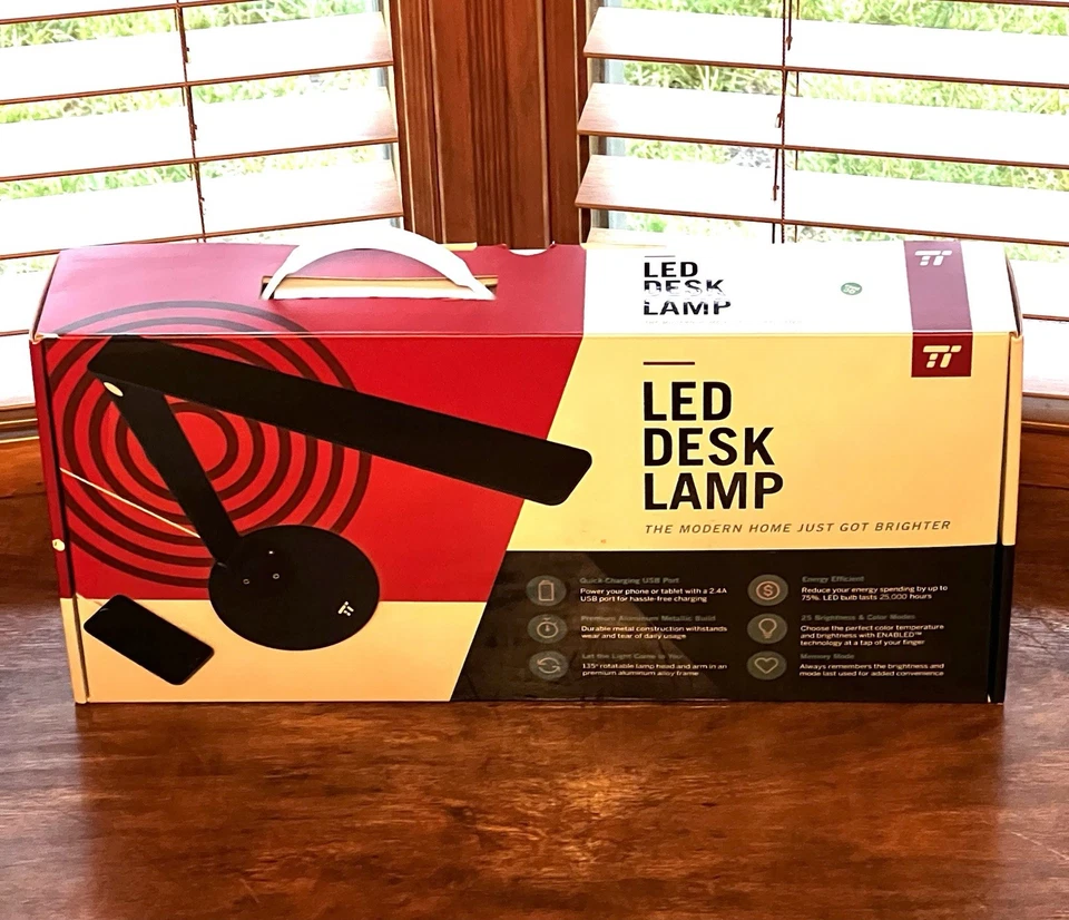 Lámpara de Escritorio LED Tao Tronics con Función de Memoria y Puerto de Carga USB Modo de Memoria Foto 3 de 4