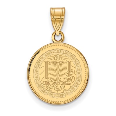 Yellow 925 Silver LogoArt University of California Berkeley Med Crest Pendant