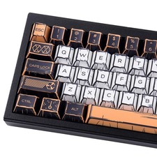 PBT Manga Keycaps Set,147 Keys Retro Custom Japenese Anime Style Keycaps Cher...