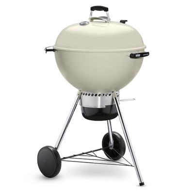 100% AUTHENTIC Weber 14505601 Master-Touch 22-in W Ivory Kettle Charcoal Grill