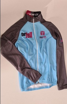 Damen Radtrikot Gr.4 / L Bio-Racer The Fell ProTool Cycleworks LS  Blau/Schwarz