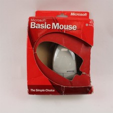 Microsoft Basic PS/2 Wired Mouse Ambidextrous Scroll Wheel - Open Box