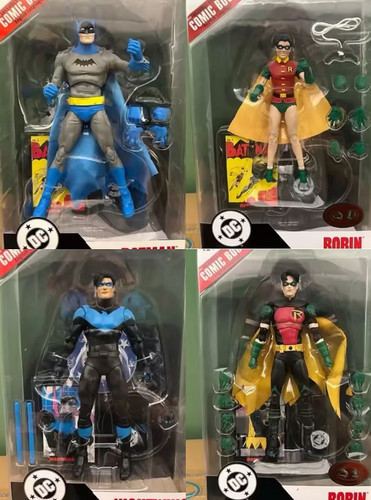 McFarlane DC Page Punchers Batman Robin Nightwing 7" Action Figure Comic Variant
