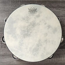 Remo Fiberskyn 3 Double-Row Tambourine Lightweight Plastic Metal