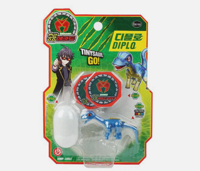 Dino Mecard Tinysaur DIPLO Diplodocus Dinosaur Transforming Robot Figure Toy