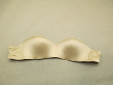 34D Btemptd Womens Beige Lined Wireless Back Closure Opaque Strapless Bra 11H