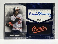 2025 Topps Tier One Eddie Murray Top Shelf Auto Blue Foil On Card Auto 11/20