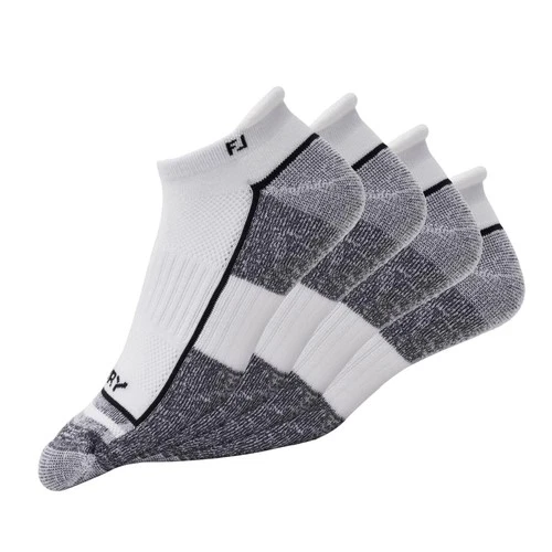 FootJoy Men's ProDry Roll Tab 2Pack Socks, White XL, FitsShoe Size 1215