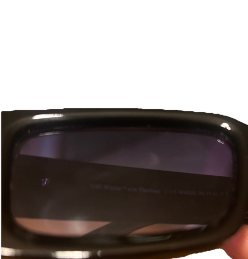 Off White c/o The Sun Rectangular Sunglasses Blac… - image 12