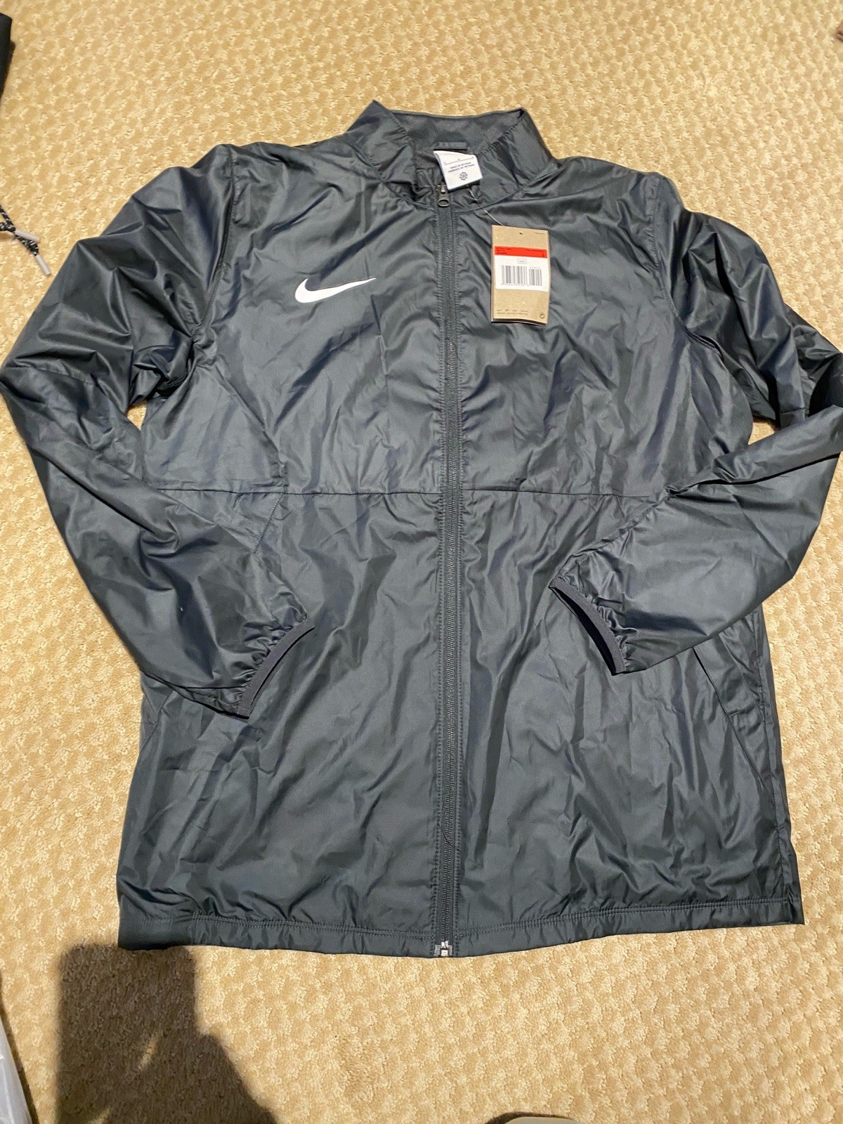 Nike Men's Park Repel Rain Jacket, BV6881-060 Black Large