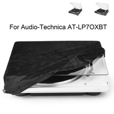Black Dust Cover Soft Case for Audio-Technica AT-LP70XBT Record Player Indoor