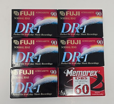 Audio Cassette Tapes Fuji DR-I Normal Bias 90 Minute Blank   1 Memorex 60 min.