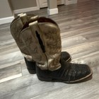Dan Post DP2805 Men's Western Boots Size 9 Black Leather Rubber Sole — photo 4