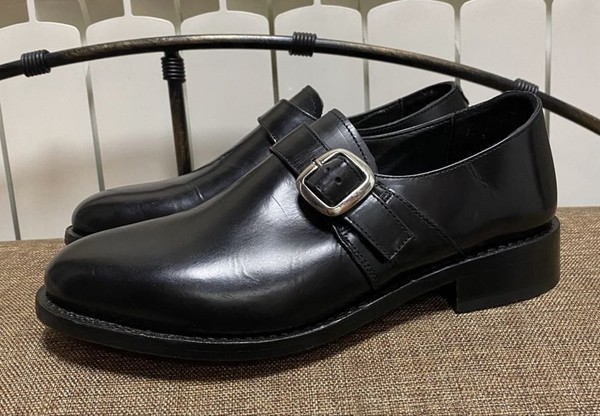 Men Samuel Windsor Heels Black Leather 40 #M7WN