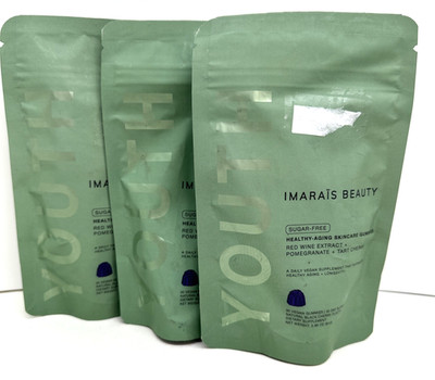 Imarais Beauty Youth Healthy Anti Aging Skin Care  Gummies Supplement Lot 3 READ
