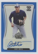 2020 Leaf Metal Draft Blue Rainbow 23/35 Coby Mayo #BA-CM3 Auto cf5
