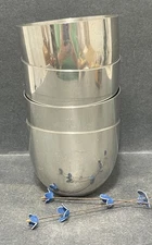 Vintage Stieff Pewter Jefferson Cups Set Of 4