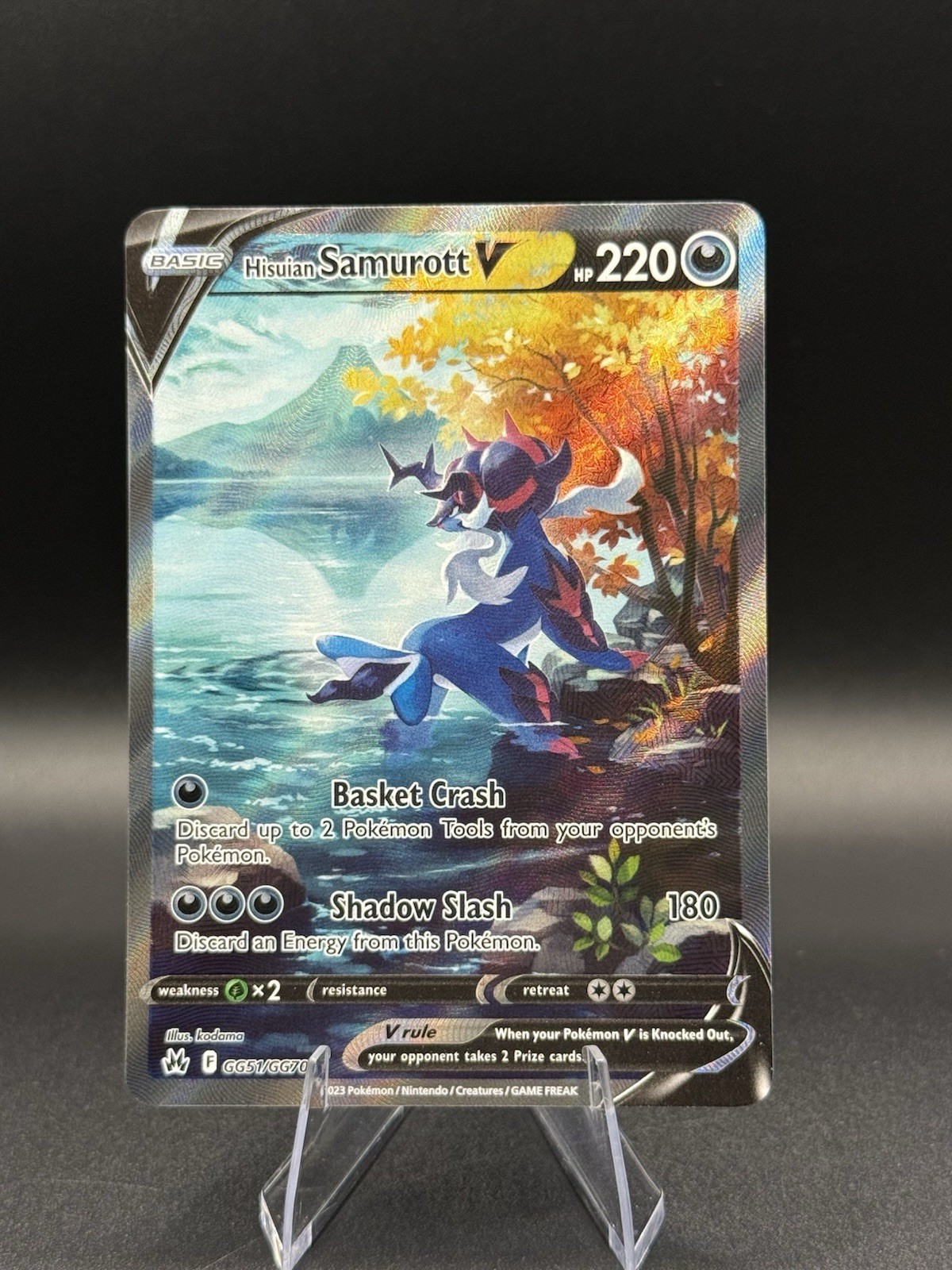 Hisuian Samurott V GG51/GG70 SWSH: Crown Zenith: Galarian Gallery Holo