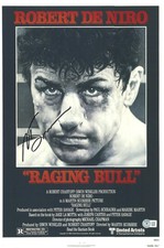 MARTIN SCORSESE SIGNED AUTOGRAPH RAGING BULL 12X18 PHOTO POSTER BAS BECKETT