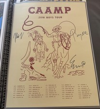 CAAMP 2018 Boys Tour Poster SIGNED ULTRA RARE