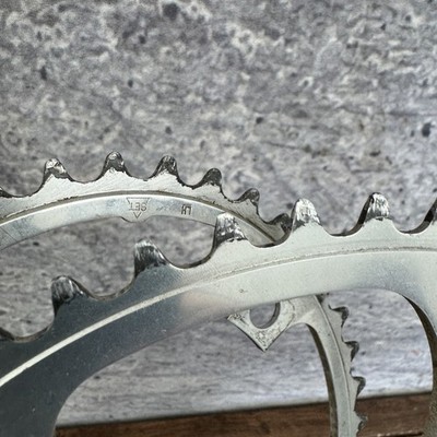 Plateaux Vintage Shimano 600 Biopace – 130 BCD, 52/42 Dents – Années 80