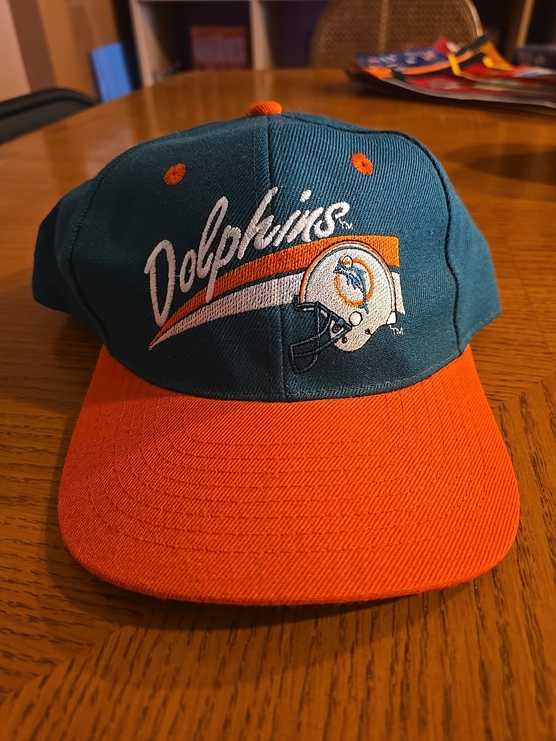 Vintage Miami Dolphins Fitted Hat 7 1/4 Rare
