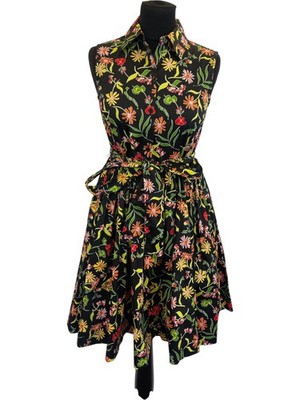 Kate Spade Rooftop Garden Floral Marina Dress, Size XS New with Tags Charity