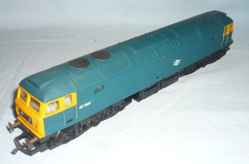 Hornby Spur O BR KLASSE 47 DIESEL Co-Co Lok 47901 (neu nummeriert) | Condition: Used