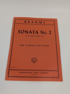 Brahms Sonata No 2 For Clarinet & Piano Sheet Music Opus 120 International