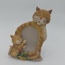 Orange Cat 3D Resin Photo Frame Silly Fun Cat Lovers Catlady Standing 