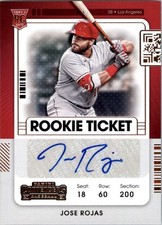 2021 Panini Contenders #194 Jose Rojas RC Auto - BB