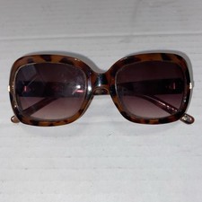 VTG Fossil Women's Oversized Square Tortoise Shell Gradient Brown Sunglasses