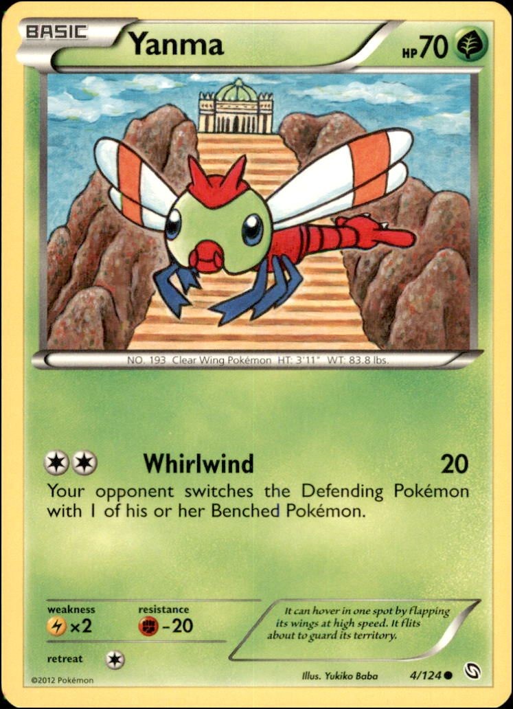 Pokemon - Yanma #4/124 - Dragons Exalted Common