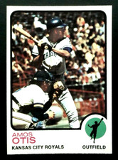 1973 O-Pee-Chee OPC Amos Otis Kansas City Royals #510 Baseball Card EX-MT