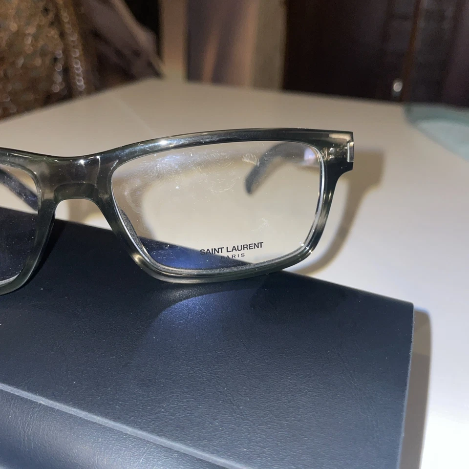Gafas Saint Laurent SL 622 Gris Habana 005 56 16 145 Nuevas Con Estuche Foto 2 de 4