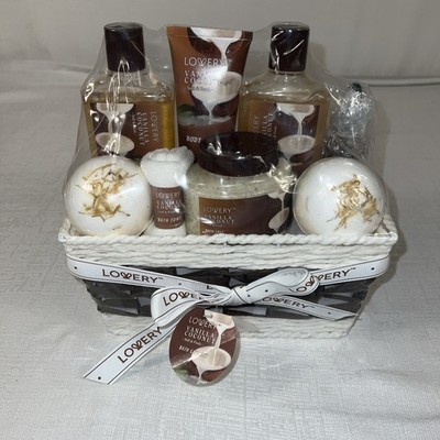 Lovery Vanilla Coconut 9-Piece Spa Bath & Body Gift Basket   New