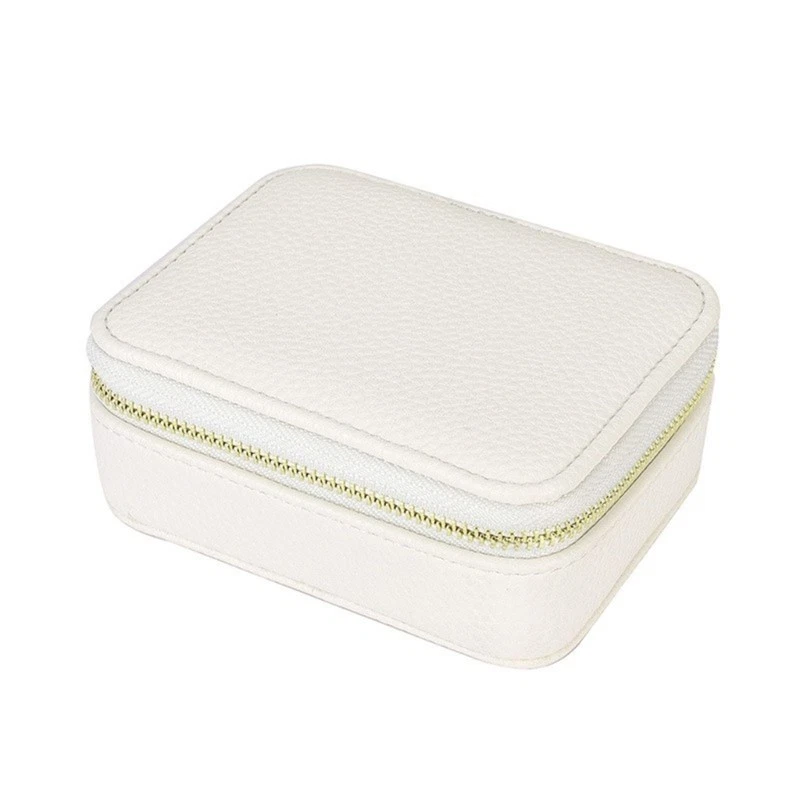 Lightweight Jewelry Organizer Water Resistant PU Storage Box with Compartments - Image 4 of 4