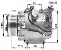 1X Nrf 32491 Kompressor Klimaanlage FüR Honda